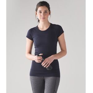 lululemon Swiftly Tech Navy Short Sleeve Crew